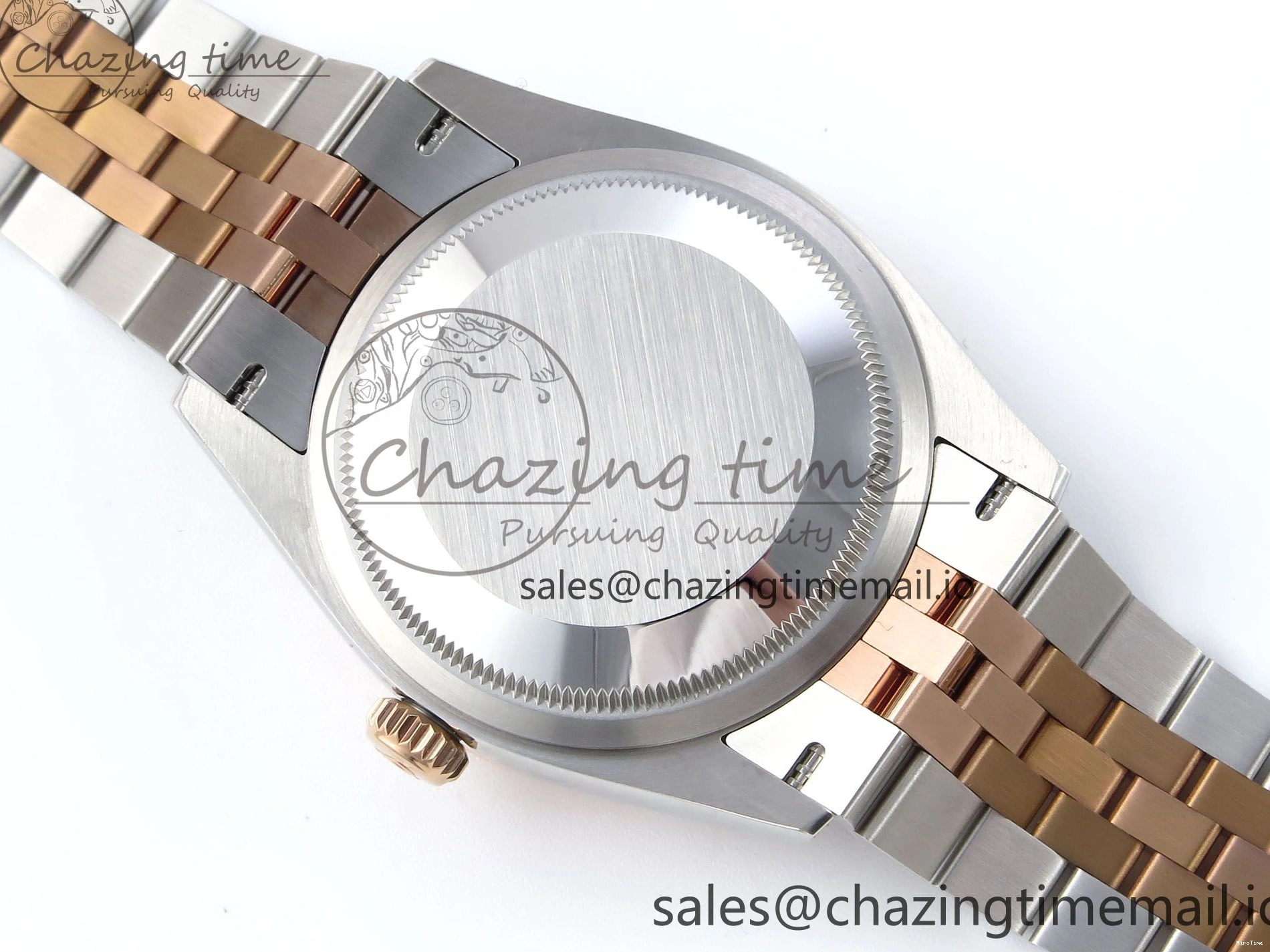 MiroTime 0225 DateJust 36 126231 EWEF Best Edition Gray Dial Stick Marker on SS RG Jubilee Bracelet A Seasonal 593